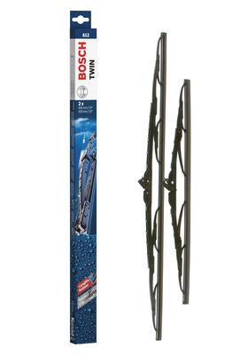 Bosch ruitenwissers Twin 612 - Lengte: 600/400 mm - set wisserbladen voorzijde 612