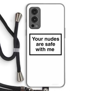 Safe with me: OnePlus Nord 2 5G Transparant Hoesje met koord