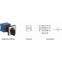 Kraus & Naimer CH10.A007.FT2.F785 Voltmeter omschakelaar 360 ° Grijs, Zwart 1 stuk(s)