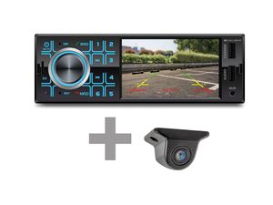 Autoradio inclusief achteruitrijcamera - Bluetooth, USB, AUX - 4 Inch Scherm - Extra USB (RMD434DAB-BTV)