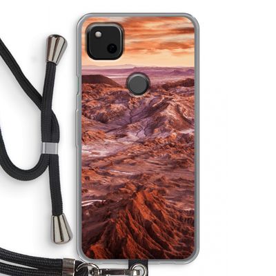 Mars: Pixel 4a Transparant Hoesje met koord