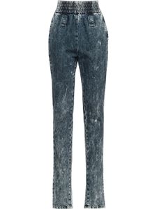 Miu Miu jean à taille élastique - Bleu