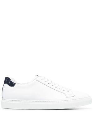 Scarosso baskets à fines rayures - Blanc
