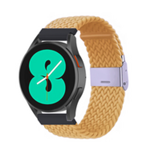 Braided nylon bandje - Geel - Samsung Galaxy Watch - 46mm / Samsung Gear S3