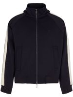 Emporio Armani veste zippée à bandes contrastantes - Noir