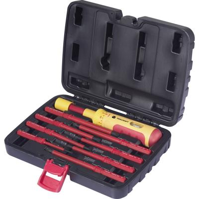 TOOLCRAFT 0.5-3 Nm Momentschroevendraaierset 9-delig VDE, Elektronica