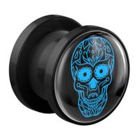 Tunnel met Magisch Doodshoofd Design Acryl Tunnels & Plugs