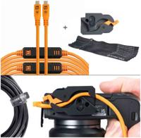 Tether Tools LeverLock & Cable Kit, Optima 10G, 31' (9.2m), straight orange Tether Tools LeverLock & Cable Kit, Optima 10G, 31' (9.2m), straight orange