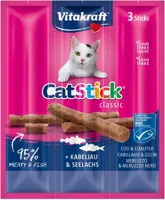 Vitakraft Cat-Stick mini kabeljauw & tonijn 18g