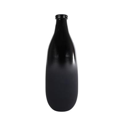 Diversen Vaas montana s mat/glanzend zwart glas 15x15x40cm