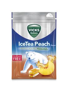 Vicks - Ice Tea Peach Suikervrij 72 Gram 20 Stuks