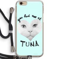 You had me at tuna: iPhone 6 / 6S Transparant Hoesje met koord