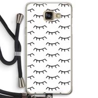 Wimpers: Samsung Galaxy A5 (2016) Transparant Hoesje met koord