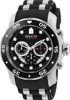 Horlogeband Invicta 6977 / 6978 / 6979 Rubber Zwart 26mm
