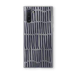 Moroccan stripes: Samsung Galaxy Note 10 Transparant Hoesje