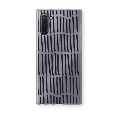 Moroccan stripes: Samsung Galaxy Note 10 Transparant Hoesje