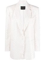 THE ANDAMANE blazer à ornements en cristal - Blanc