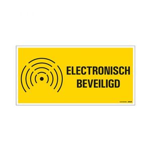 Bord Electronisch beveiligd - 150x300 mm.
