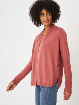 Open vest met knoopsluiting aan de zijkant