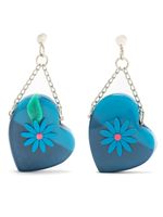 Amir Slama boucles d'oreilles Coração - Bleu