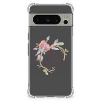 Google Pixel 8 Pro Stevig Bumper Hoesje Boho Text