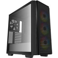 DeepCool cg540 midi tower behuizing (zwart | 2x usb-a | window)