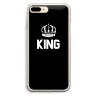 King zwart: iPhone 7 Plus Transparant Hoesje - thumbnail