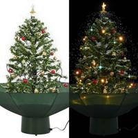 VidaXL Kerstboom sneeuwend met paraplubasis 75 cm groen VidaXL Kerstboom sneeuwend met paraplubasis 75 cm groen