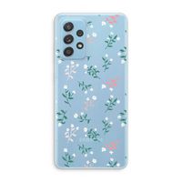 Small white flowers: Samsung Galaxy A73 Transparant Hoesje