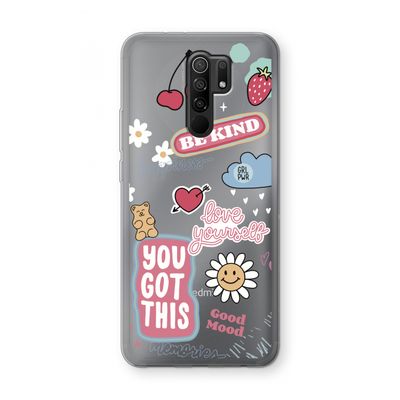 Positivity: Xiaomi Redmi 9 Transparant Hoesje