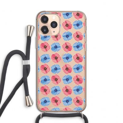 Klaproosjes: iPhone 11 Pro Transparant Hoesje met koord