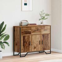 Dressoir Oud hout 97 x 32.5 x 74.5 cm Bewerkt hout