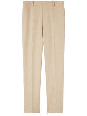 Off-White pantalon slim à patch logo - Tons neutres