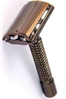 TIMOR double edge safety razor zwartchroom 80mm handvat TIMOR double edge safety razor zwartchroom 80mm handvat