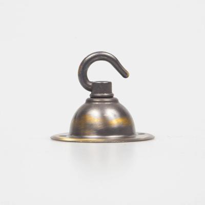 Traditionele plafondhaak geborsteld messing 3,5kg