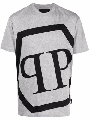 Philipp Plein t-shirt à logo imprimé - Gris