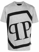 Philipp Plein t-shirt à logo imprimé - Gris
