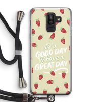 Don't forget to have a great day: Samsung Galaxy J8 (2018) Transparant Hoesje met koord