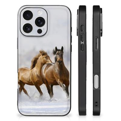 iPhone 16 Pro Dierenprint Telefoonhoesje Paarden iPhone 16 Pro Dierenprint Telefoonhoesje Paarden