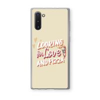 Pizza is the answer: Samsung Galaxy Note 10 Transparant Hoesje