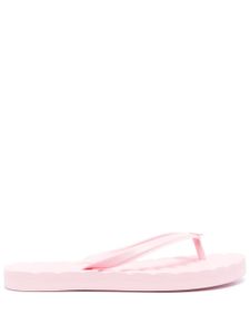 Tory Burch tongs Kira à plaque logo - Rose