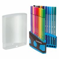 Stabilo pen 68 colorparade antraciet/lichtblauw, 20st.