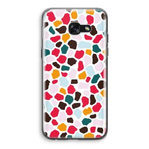 Colored Giraffe: Samsung Galaxy A5 (2017) Transparant Hoesje