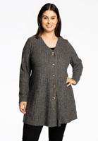 Yoek Vest met knopen | Grijs | Maat 58/60