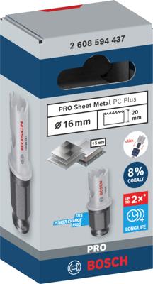 Bosch Accessoires PRO Sheet Metal PC Plus gatzaag | 16 mm - 2608594437