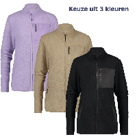 Poederbaas Four Seasons Fleece Vest Dames Zwart-XS