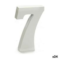 Cijfer Pincello 7 Wit 2 x 16 x 14,5 cm (24 Stuks)