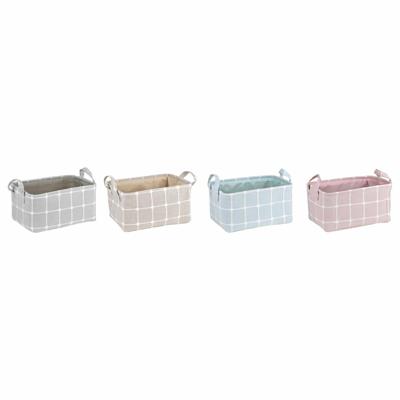Decoratieve Doos DKD Home Decor Polyester EVA (35 x 25 x 18 cm) (4 Stuks)