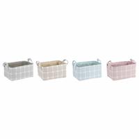 Decoratieve Doos DKD Home Decor Polyester EVA (35 x 25 x 18 cm) (4 Stuks)
