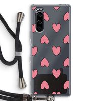 Ondersteboven verliefd: Sony Xperia 5 Transparant Hoesje met koord